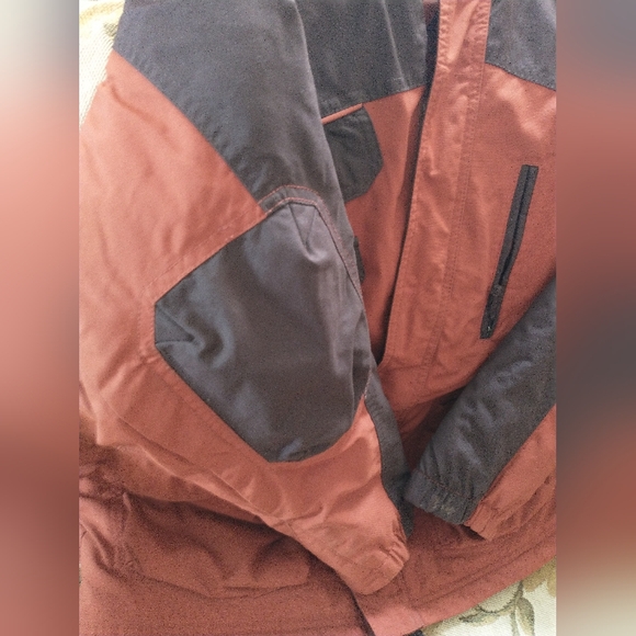 LL Bean Orange Kids ski jacket 14-16, thinsulate, waterproof - Picture 2 of 15